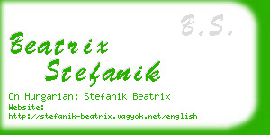 beatrix stefanik business card